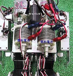 燃料電池ロボット　燃料電池・キャパシタ部